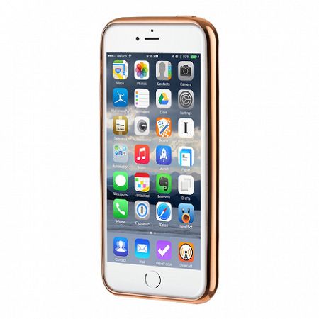 Szilikon tok Metalic Slim iPhone 5/5S/SE Arany