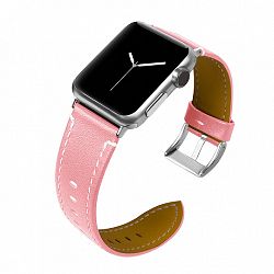 Apple Watch Leather Italy 42/44mm szíj, Pink