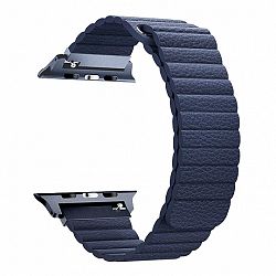 Apple Watch Leather Loop 38/40mm szíj, Dark Blue