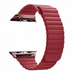 Apple Watch Leather Loop 38/40mm szíj, Red