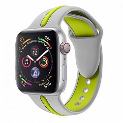 Apple Watch Silicone Line 42/44mm szíj, Gray Green