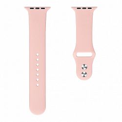 Apple Watch Soft Silicone 38/40mm szíj, Pink Sand