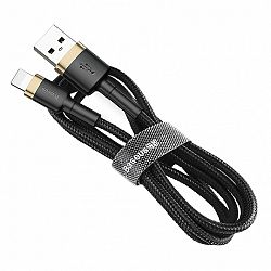 Baseus Cafule kábel USB / Lightning QC3.0 1m, fekete/arany (CALKLF-BV1)