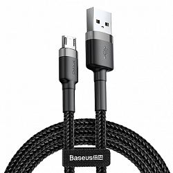 Baseus Cafule kábel USB / micro USB QC3.0 0,5m, szürke (CAMKLF-AG1)