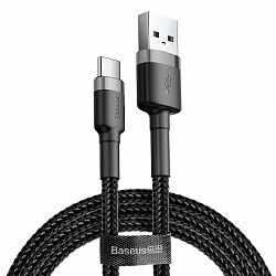 Baseus Cafule kábel USB / USB-C Quick Charge 3.0 2m, fekete/szürke