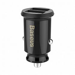 Baseus Grain smart autós töltő 2x USB 3.1A, fekete 
