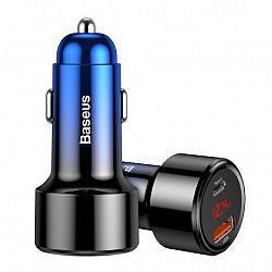 Baseus Magic Series PPS autós töltő USB Quick Charge 3.0 / USB-C QC 4.0, kék