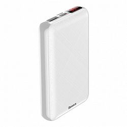 Baseus Mini S Power Bank 10000 mAh USB / USB-C + Lightning, fehér (PPALL-XF02)