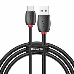 Baseus Purple Ring kábel USB / USB-C Quick Charge 1m, fekete