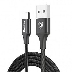 Baseus Rapid kábel USB / USB Type-C 2m, fekete (CATSU-C01)