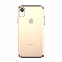 Baseus Simplicity szilikon tok iPhone XR, átlátszó arany