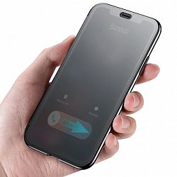 Baseus Touchable szilikon tok iPhone X/XS, fekete (WIAPIPH8-TS01)