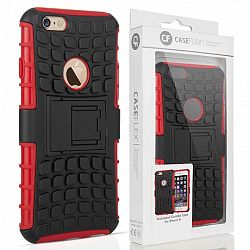 Caseflex műanyag tok Kickstand Combo iPhone 6/6s Piros