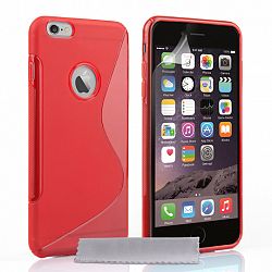 Caseflex szilikon tok S-Line Gel iPhone 6/6s Plus Piros