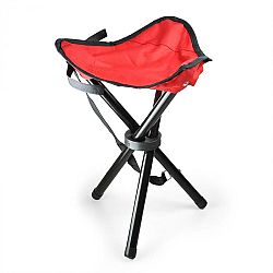 DURAMAXX Hordozható kempingszék, horgász szék, piros-fekete, 500 g