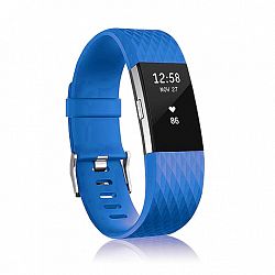 Fitbit Charge 2 Silicone Diamond (Large) szíj, Blue