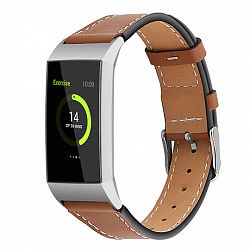 Fitbit Charge 3 Leather Italy (Small) szíj, Coffee