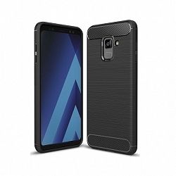 Forcell szilikon tok Carbon Samsung Galaxy A8 2018 Fekete