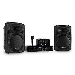 Ibiza DJ300MK2 diszkó hangrendszer, AUX, MIC