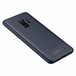 iPaky szilikon tok Carbon Fiber Flexible Samsung Galaxy S9 Kék