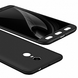 Műanyag tok 360 Full Body Xiaomi Redmi Note 4 Fekete