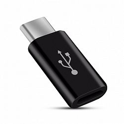 MG adapter Micro USB / USB Type-C, fekete