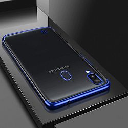 MG Clear Color Case szilikon tok Samsung Galaxy A40, kék