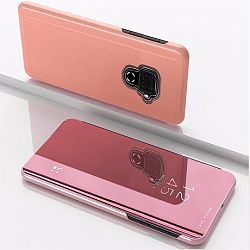 MG Clear View könyv tok Huawei Mate 30 Lite, rózsaszín