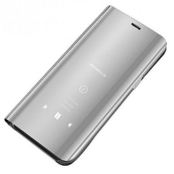 MG Clear View könyv tok Samsung Galaxy S10 Plus, ezüst