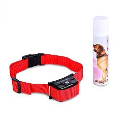 OneConcept Balu, nyakörv kiképzésre kutyáknak, piros,spray-vel