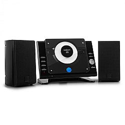 OneConcept Vertical 70, sztereó rendszer, CD, USB, MP3, AUX, fekete
