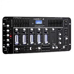 Resident DJ Kemistry 3 B, 4 csatornás DJ keverőpult, bluetooth, USB, SD, phono, fekete