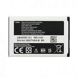 Samsung AB463651BU/AB463651BE Li-Ion akkumulátor 960 mAh, S3650 S5260, bulk
