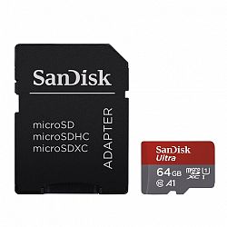 SanDisk Ultra microSDXC 64GB + adapter (SDSQUAR-064G-GN6MA)