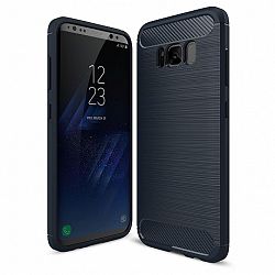Szilikon tok Carbon Case Flexible Samsung Galaxy S9 Kék