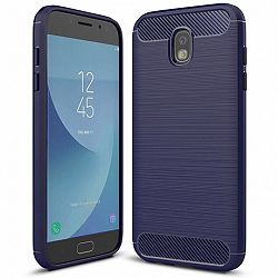 Szilikon tok Carbon Flexible Samsung Galaxy J7 2017 Kék