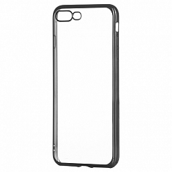 Szilikon tok Metalic Slim iPhone 7/8 Plus Fekete