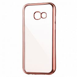 Szilikon tok Metalic Slim Samsung Galaxy A3 2017 Rózsaszín