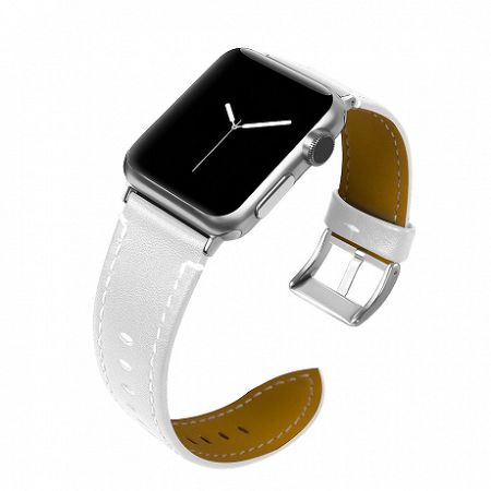 Apple Watch Leather Italy 38/40mm szíj, White