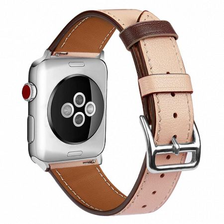 Apple Watch Leather Rome 38/40mm szíj, Apricot