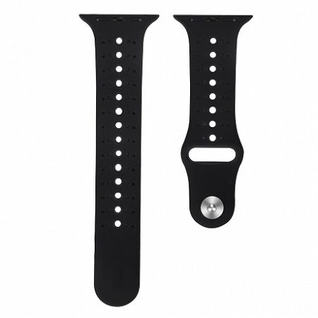 Apple Watch Silicone Sport 38/40mm szíj, Black