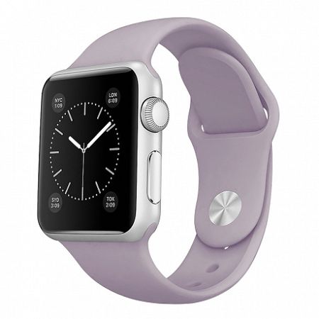 Apple Watch Soft Silicone 42/44mm szíj, Light Purple