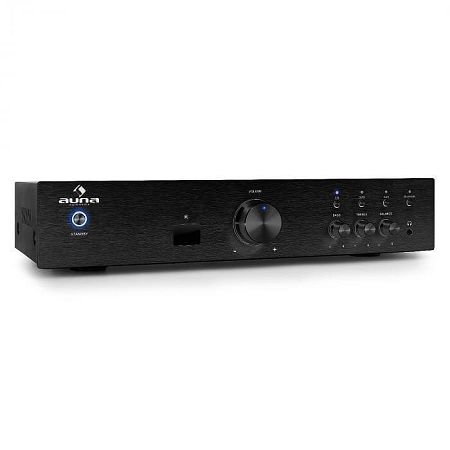 Auna AV2-CD508BT hi-fi erősítő, fekete, AUX, bluetooth