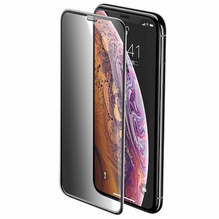 Baseus Full-screen 3D kijelzővédő üvegfólia  iPhone XS Max, fekete (SGAPIPH65-WC01)