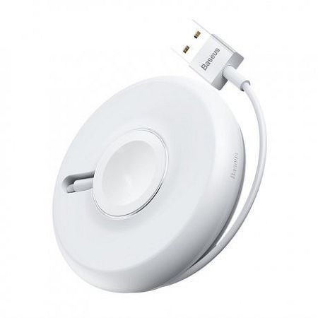 Baseus YOYO Apple Watch vezeték nélküli töltő, 1m kábel, fehér (WXYYQIW03-02)