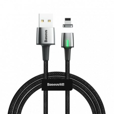 Baseus Zinc mágneses kábel USB / Lightning 1m, fekete