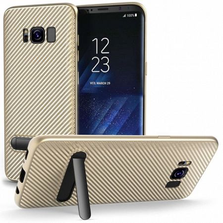 Centopi szilikon tok Ultra Thin Slim Carbon Samsung Galaxy S8 Arany