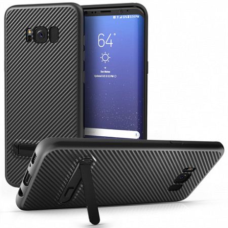 Centopi szilikon tok Ultra Thin Slim Carbon Samsung Galaxy S8 Plus Fekete
