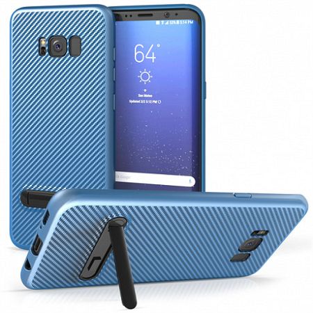 Centopi szilikon tok Ultra Thin Slim Carbon Samsung Galaxy S8 Plus Kék