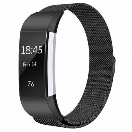 Fitbit Charge 2 Milanese (Large) szíj, Black